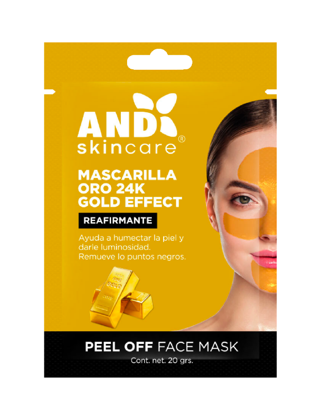 Mascarilla con oro 24K